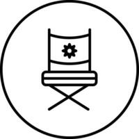 ícone de vetor de cadeira de diretor