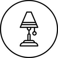 ícone de vetor de luminária de chão