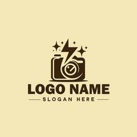 fotografia logotipo ícone estúdio fotógrafo foto companhia marca logótipo moderno logotipo modelo editável vetor