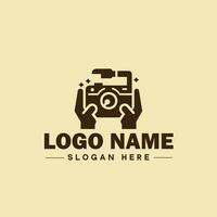 fotografia logotipo ícone estúdio fotógrafo foto companhia marca logótipo moderno logotipo modelo editável vetor