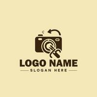 fotografia logotipo ícone estúdio fotógrafo foto companhia marca logótipo moderno logotipo modelo editável vetor