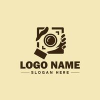 fotografia logotipo ícone estúdio fotógrafo foto companhia marca logótipo moderno logotipo modelo editável vetor