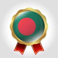criativo Bangladesh bandeira rótulo vetor Projeto