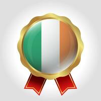 criativo Irlanda bandeira rótulo vetor Projeto