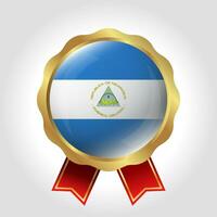 criativo Nicarágua bandeira rótulo vetor Projeto