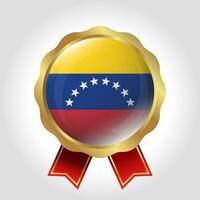 criativo Venezuela bandeira rótulo vetor Projeto