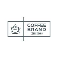 café logotipo, adequado para café fazer compras logotipo ou produtos marca identidade. vetor