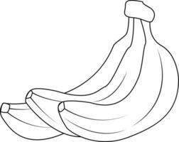 banana silhueta. tropical conjunto amarelo frutas banana. natural produtos. saudável comendo e dieta. Projeto do cumprimento cartões, cartazes, remendos, impressões em roupas, emblemas. vetor