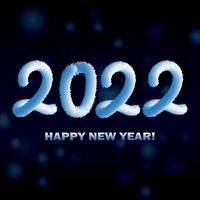 feliz ano novo 2022, feriado de natal, banner da web - vetor