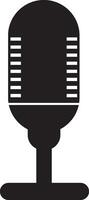podcast microfone ícone vetor elemento