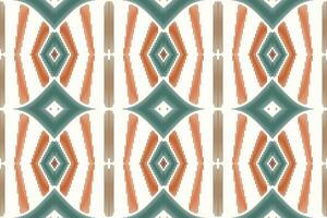 ikat floral paisley bordado em branco background.geometric étnica oriental padrão tradicional. asteca estilo abstrato vector illustration.design para textura, tecido, roupas, embrulho, decoração, sarongue.