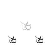 xw, wx, x e W abstrato inicial monograma carta alfabeto logotipo Projeto vetor