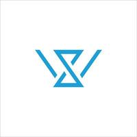 inicial carta ws logotipo ou sw logotipo vetor Projeto modelo