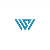 inicial carta ws logotipo ou sw logotipo vetor Projeto modelo