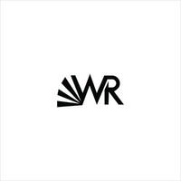 inicial carta wr logotipo ou rw logotipo vetor Projeto modelo