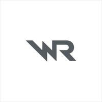 inicial carta wr logotipo ou rw logotipo vetor Projeto modelo