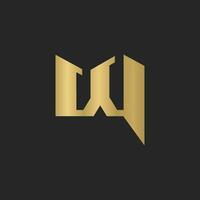 alfabeto iniciais logotipo qw, wq, W e q vetor