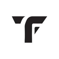 inicial carta tf logotipo ou ft logotipo vetor Projeto modelo