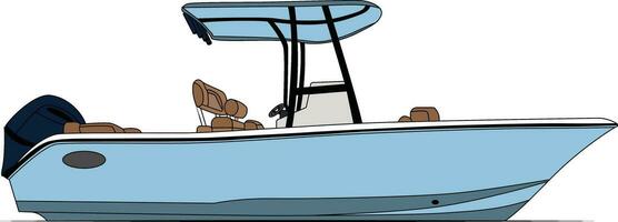 Alto qualidade pescaria barco vetor e ilustração