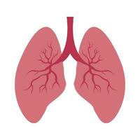 modelo de design de vetor de logotipo de ícone de pulmões