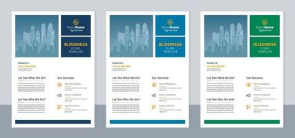 folheto de negócios corporativos criativos, design de modelo de relatório anual vetor