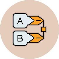 ícone de vetor de diagrama