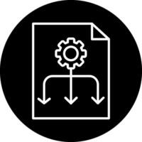 ícone de vetor de fluxo de trabalho