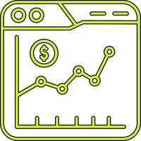 ícone de vetor do mercado de ações