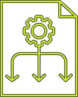 ícone de vetor de fluxo de trabalho