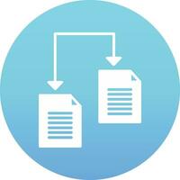 ícone de vetor de compartilhamento de arquivos