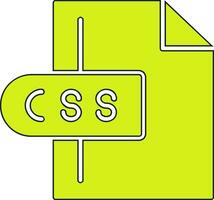 ícone de vetor de arquivo css