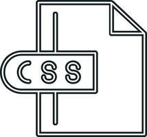 ícone de vetor de arquivo css