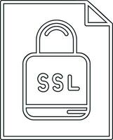 ícone de vetor ssl