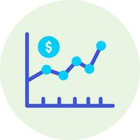 ícone de vetor do mercado de ações