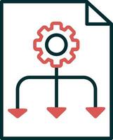 ícone de vetor de fluxo de trabalho