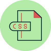 ícone de vetor de arquivo css