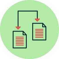 ícone de vetor de compartilhamento de arquivos