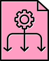 ícone de vetor de fluxo de trabalho