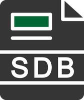 sdb criativo ícone Projeto vetor