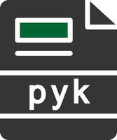 pyk criativo ícone Projeto vetor