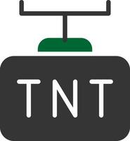 design de ícone criativo tnt vetor