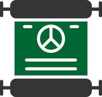 design de ícone criativo de tratado de paz vetor