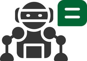 inteligente bate-papo robô criativo ícone Projeto vetor
