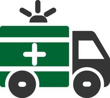 design de ícone criativo de ambulância vetor