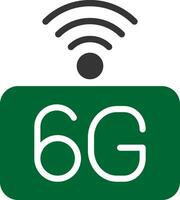 6g rede criativo ícone Projeto vetor