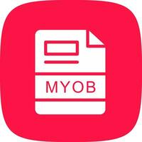 myob criativo ícone Projeto vetor