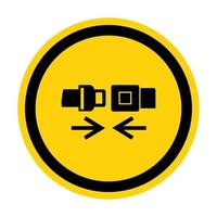 ppe icon.wear cinto de segurança símbolo sinal isolado no fundo branco, ilustração vetorial eps.10 vetor
