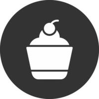 design de ícone criativo de cupcake vetor