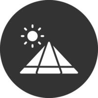 design de ícone criativo de pirâmide vetor