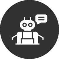 design de ícone criativo de chatbot vetor